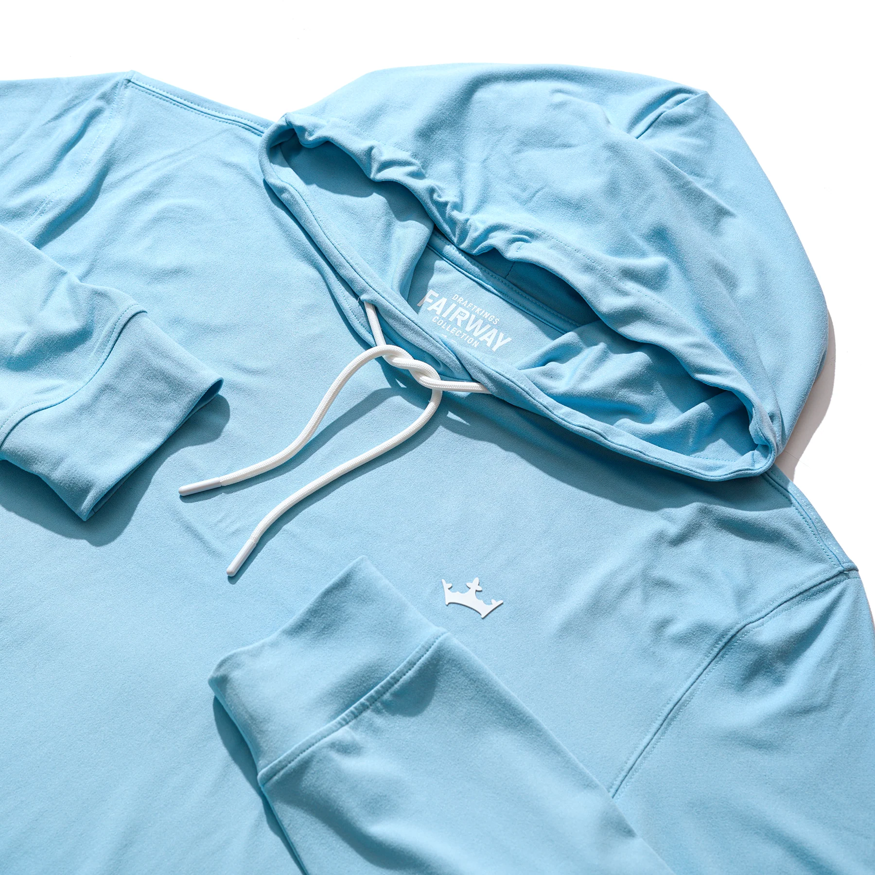 DraftKings Men's Coastal Blue Golf Hoodie - Image 3
