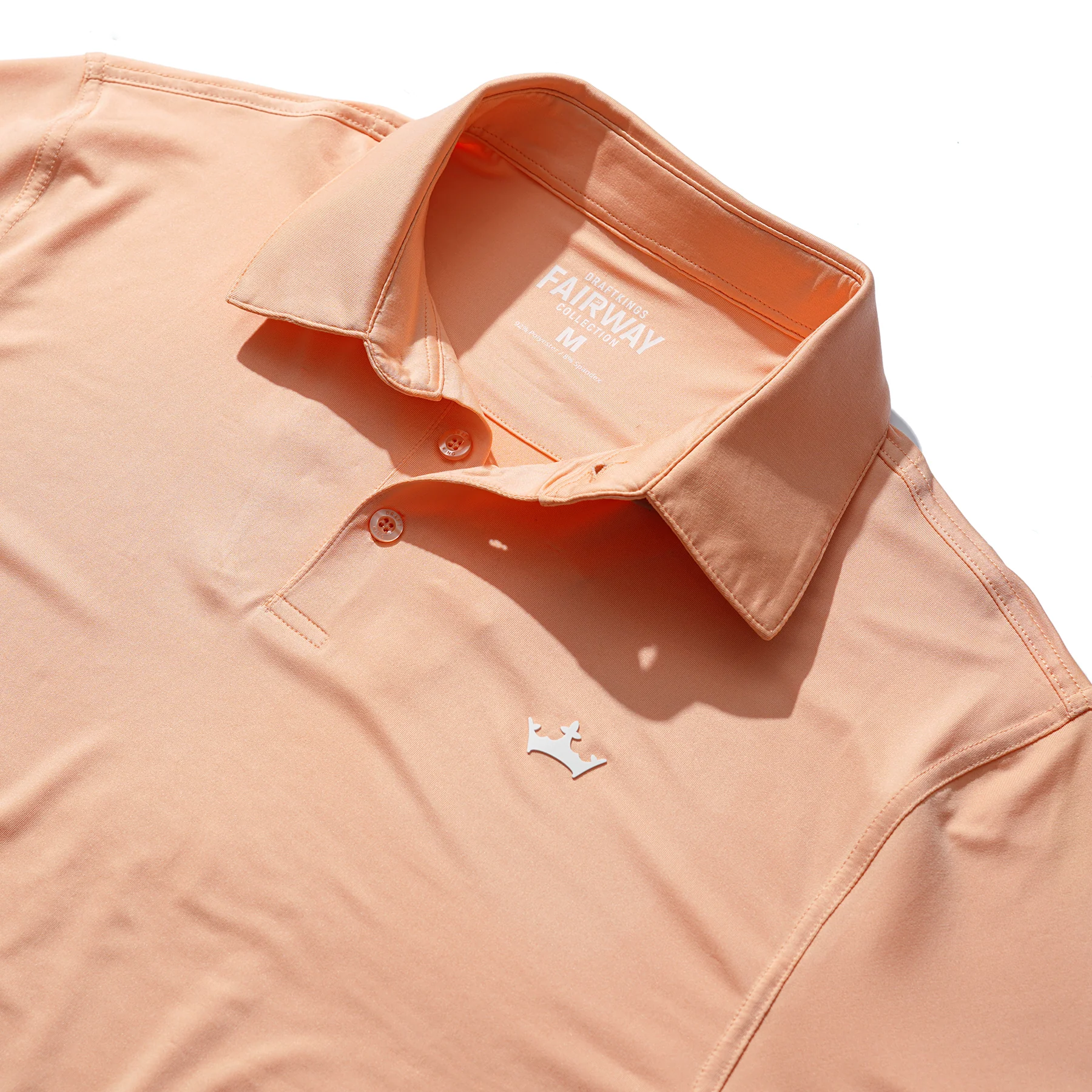 DraftKings Men's Peach Fuzz Golf Polo - Image 3