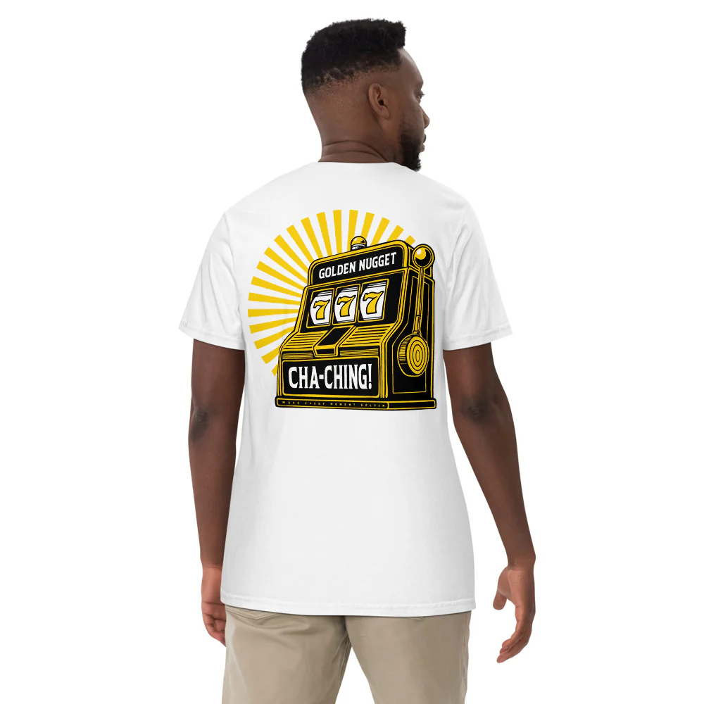 Golden Nugget Casino Slot Machine T-Shirt - Image 5