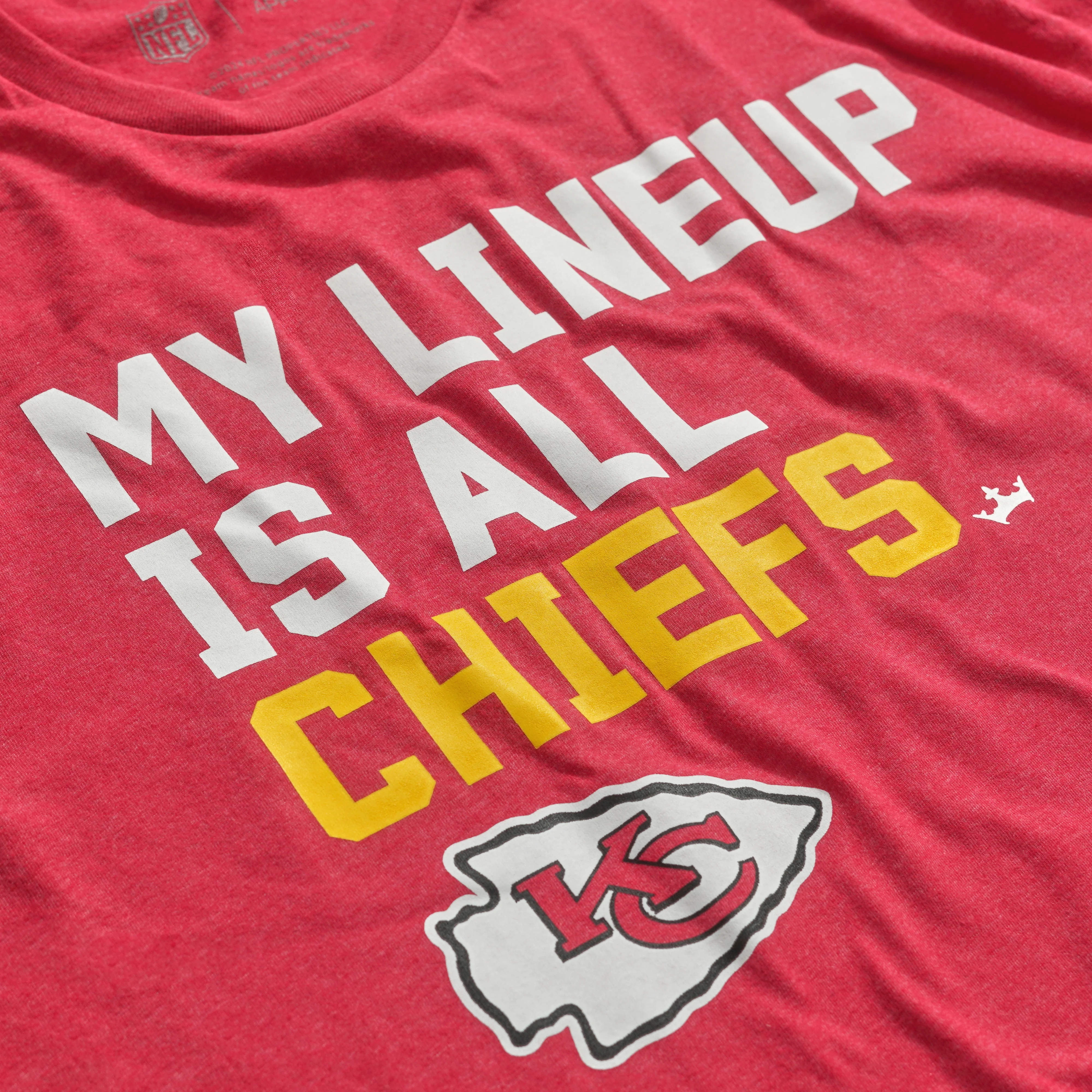 Kansas City Chiefs My Lineup Men's Short Sleeve T-Shirt - Image 3