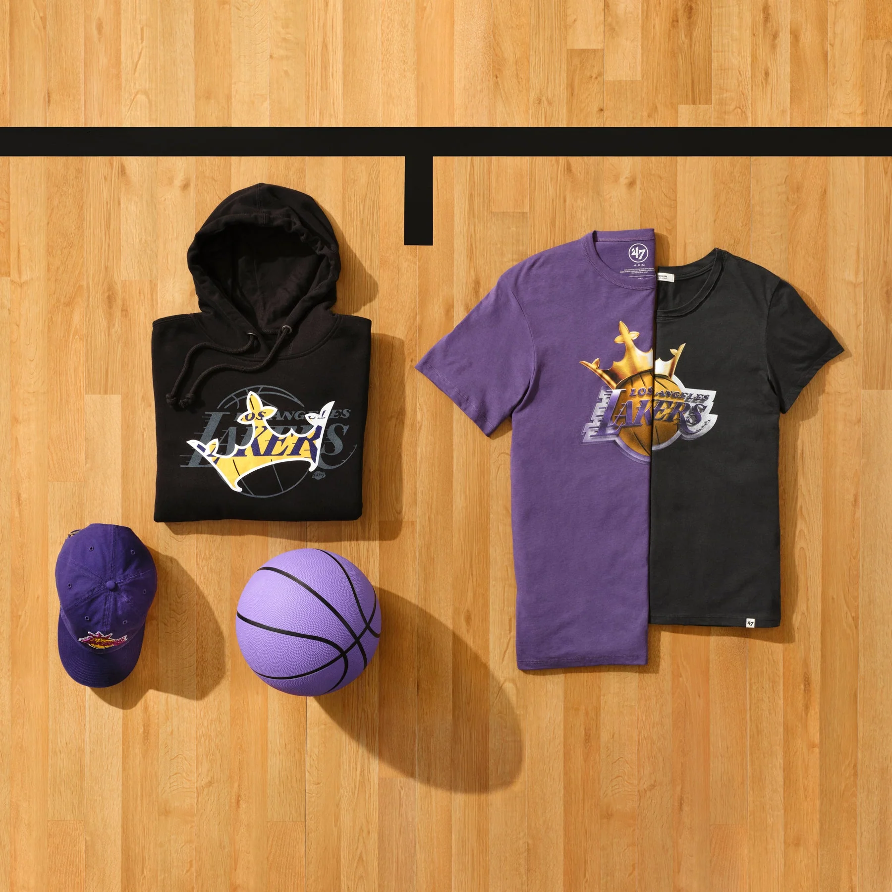 Los Angeles Lakers Crown '47 Men's Franklin T-Shirt - Image 3