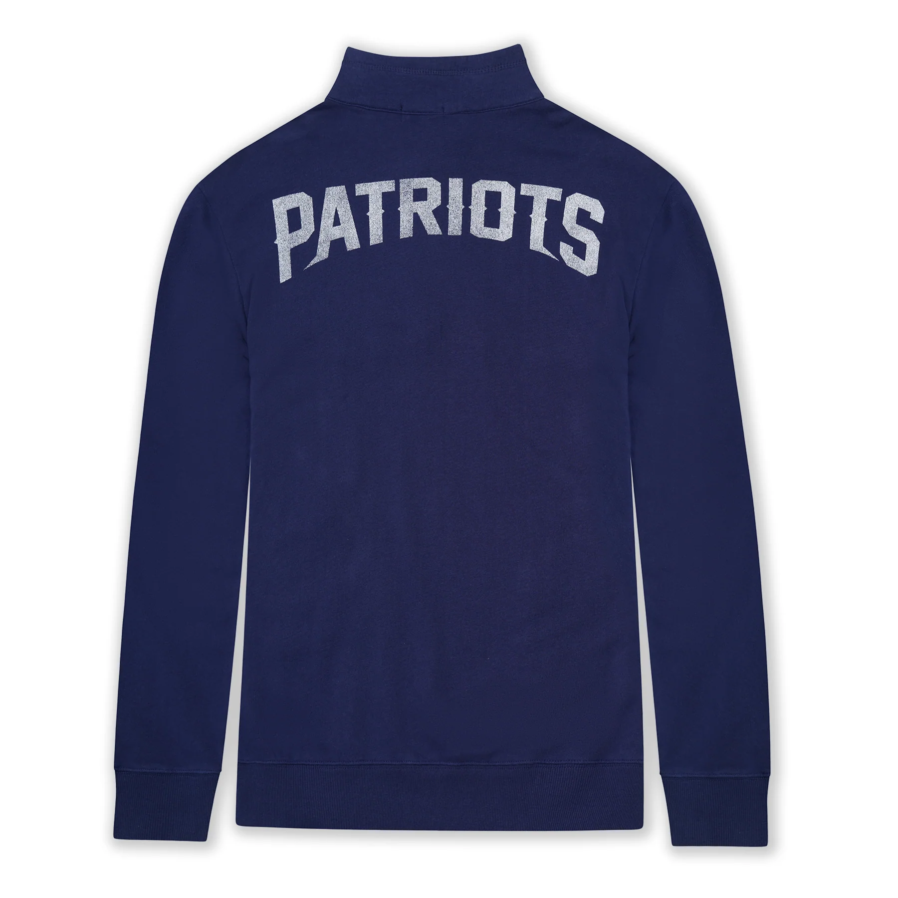 New England Patriots Junk Food Men's Mock 1/4 Button Up - Image 3