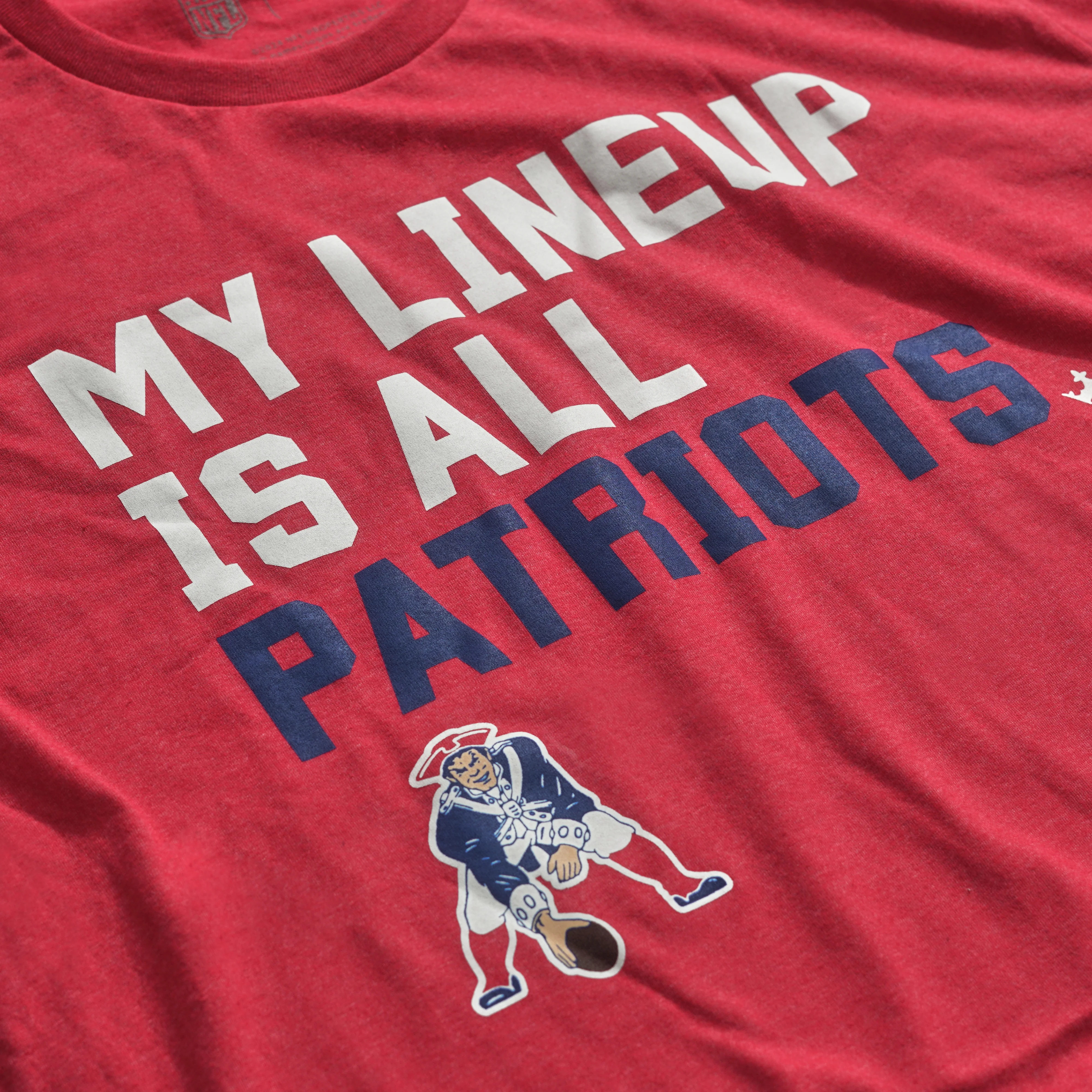 New England Patriots My Lineup Men's Short Sleeve T-Shirt - Image 3
