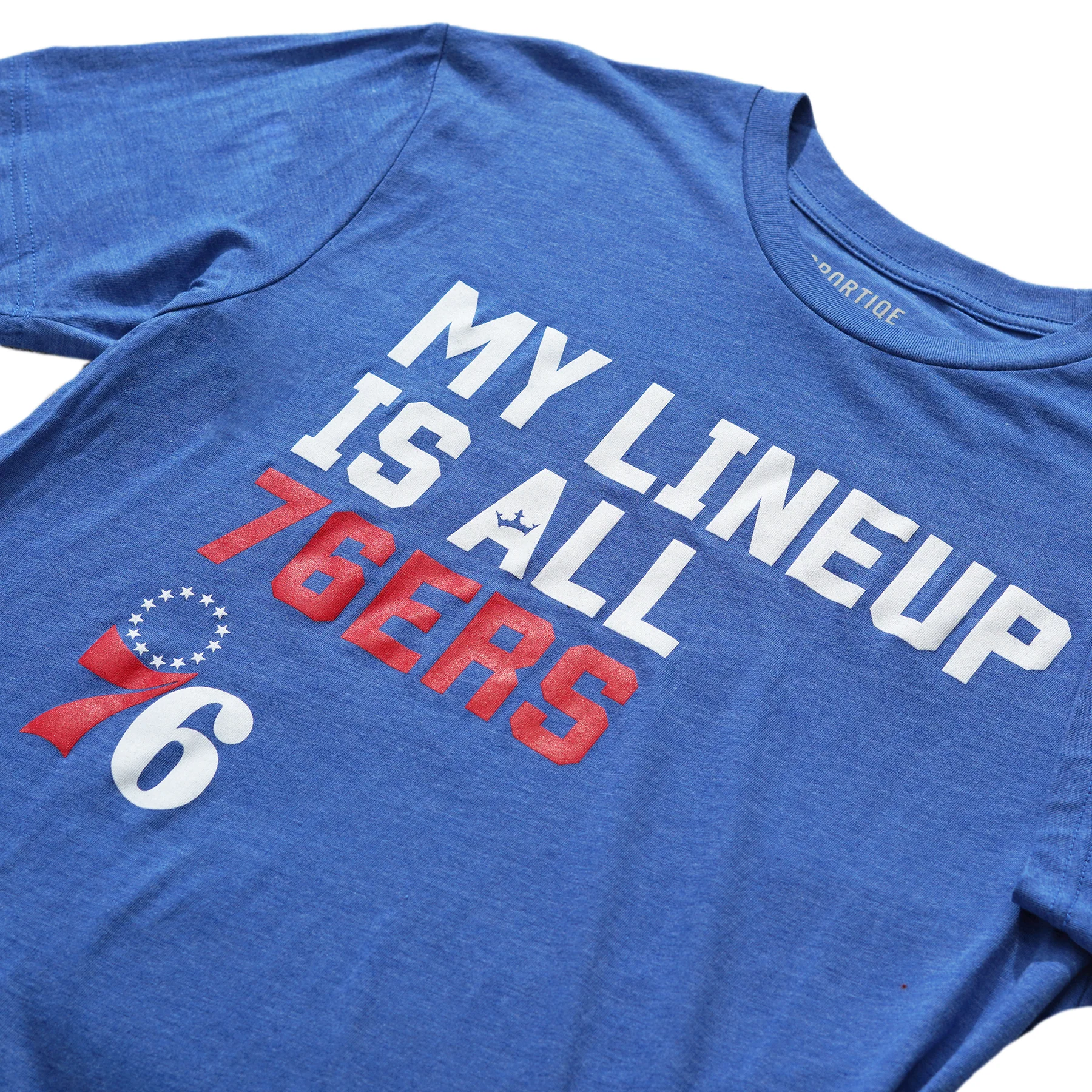 Philadelphia 76ers My Lineup Sportiqe Comfy T-Shirt - Image 3